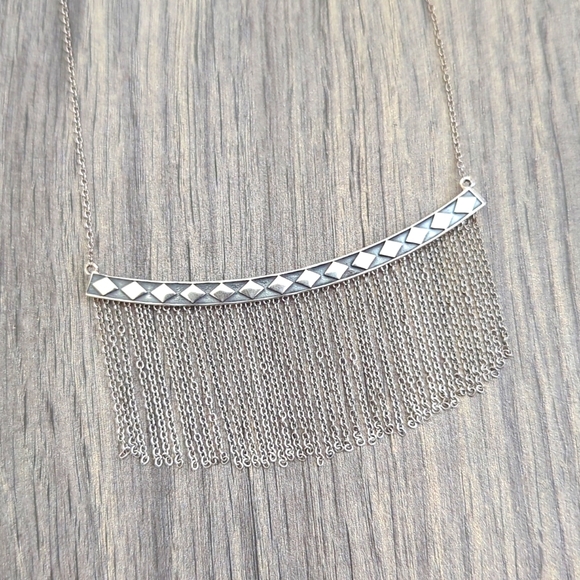 Silpada diamond fringe necklace - Picture 3 of 8